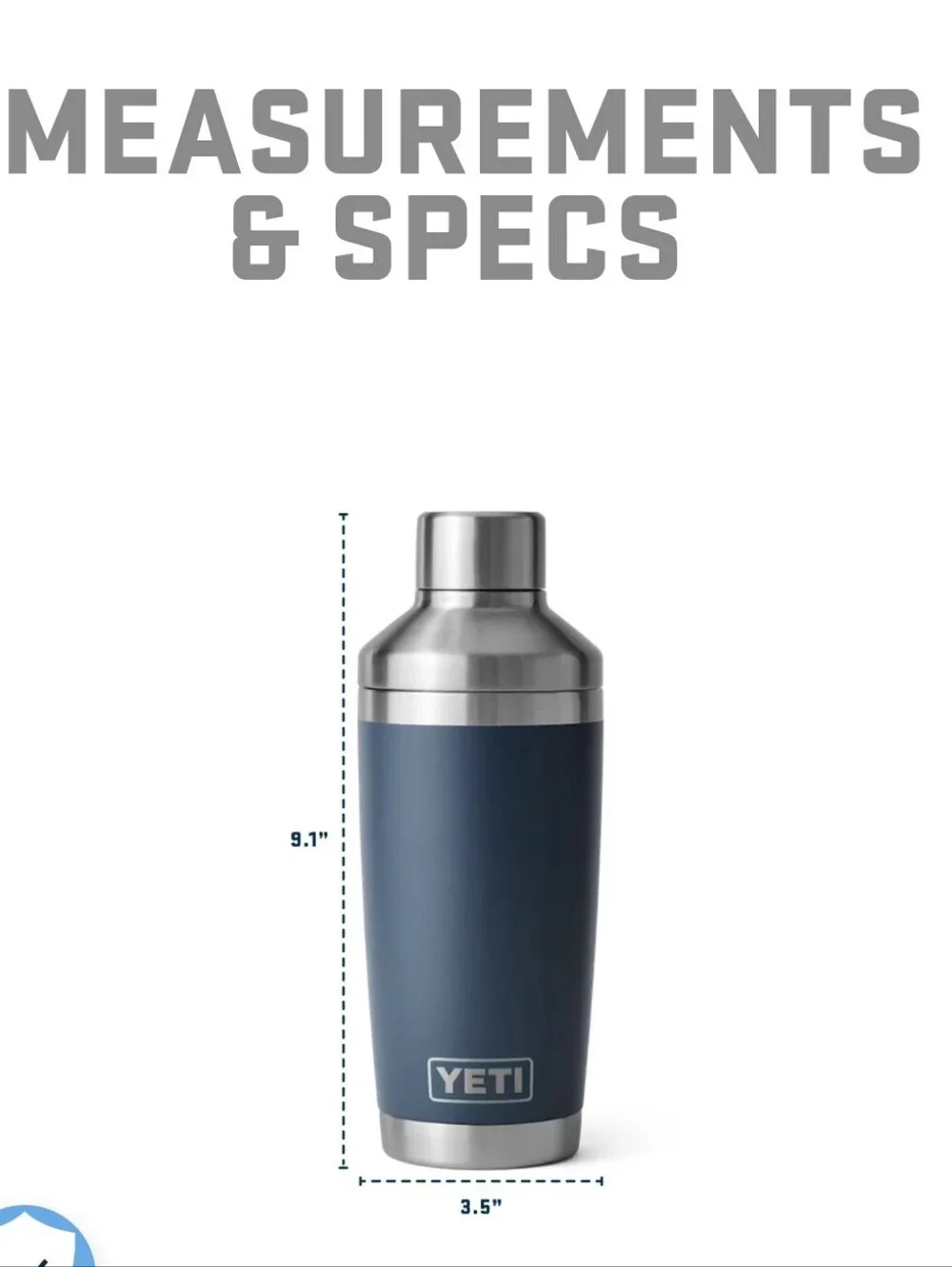 Yeti Rambler 20oz. Cocktail Shaker- Ultramarine Violet